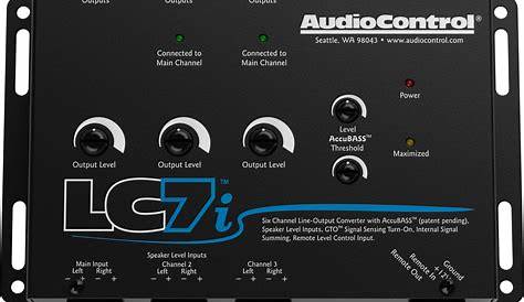 AudioControl LC7i 6-channel Line-Out Converter with AccuBASS™ Black