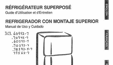 Kenmore Refridgerator Manual | Refrigerator | Plumbing | Free 30-day