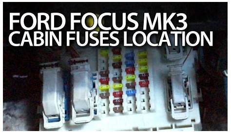 Ford Focus MK3 cabin fuses location (fusebox, BCM module) - YouTube
