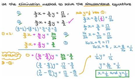 systems of equations elimination worksheets