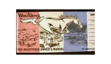 Find 1965 MUSTANG OWNERS MANUAL in Phoenix, Arizona, US, for US $8.99