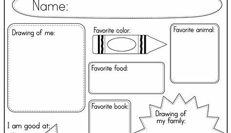 20++ All About Me Worksheets Printable – Coo Worksheets