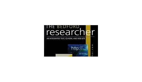 the bedford researcher 7th edition pdf free
