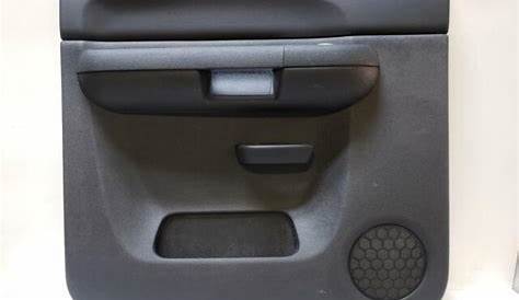 2011 Silverado 1500 Left Driver Rear Interior Door Trim Panel Black Code 19I | eBay