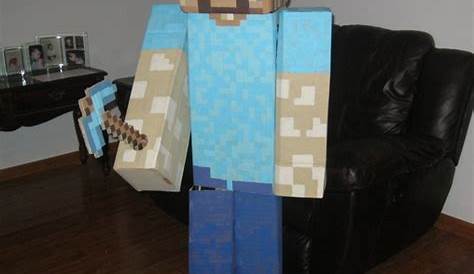 Cool DIY Minecraft Steve Costume