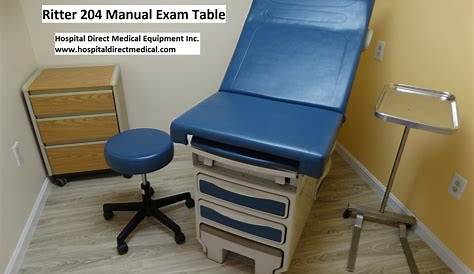Ritter 204 Exam Tables Manual Popular Doctor Exam Room Choice | Used Hospital Medical Equipment