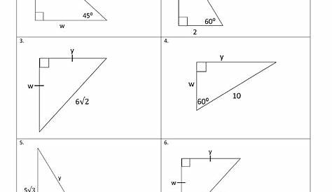 solving triangles worksheets answers
