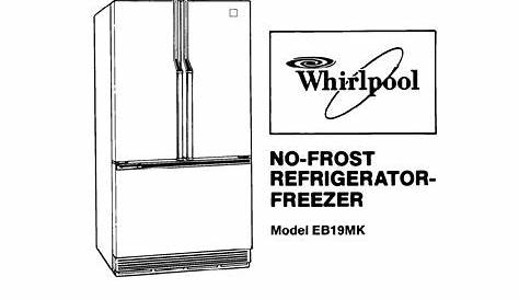 Owners Manual For Whirlpool Refrigerator