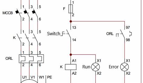 start stop push button circuit diagram