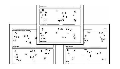 Second Grade Math Facts Practice Worksheets | edHelper.com