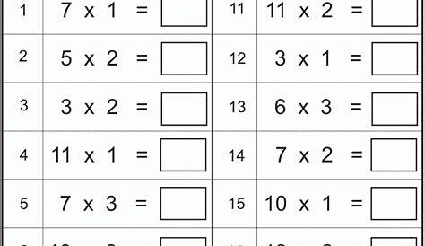 Grade 3 Printable Multiplication Worksheets – PrintableMultiplication.com