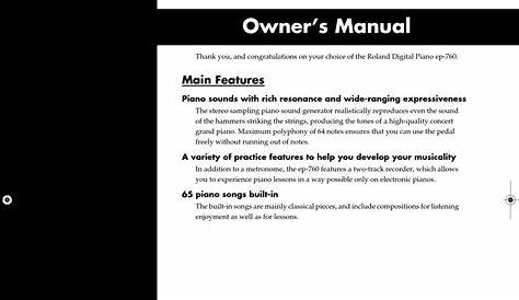 roland ep 95 owner manual