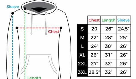 Sweater Size Chart Men - Greenbushfarm.com