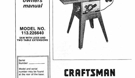 craftsman m110 140cc manual
