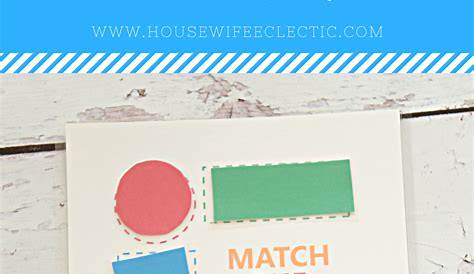 Shape Matching Free Printable - Housewife Eclectic