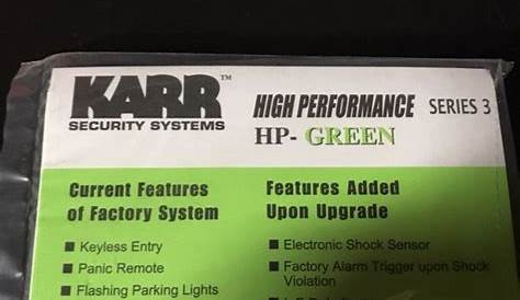 Dealer installed Karr Alarm Security - Is it worth it? How much should