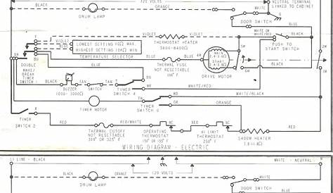 kenmore dryer electrical schematic