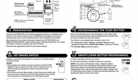 How To Program A Clicker Clk1 Garage Door Keypad | Dandk Organizer