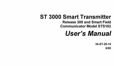 HONEYWELL ST 3000 USER MANUAL Pdf Download | ManualsLib