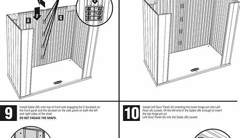 Rubbermaid Outdoor Storage 1S85 Users Manual Big Max Jr Assembly Instruction English