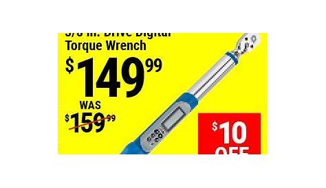 QUINN 3/8 in. Drive Digital Torque Wrench for $149.99 in 2021 | Digital