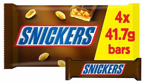 Snickers Chocolate Bars Multipack 4 x 41.7g | Multipacks | Iceland Foods