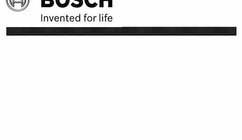 bosch dishwasher dlx series manual