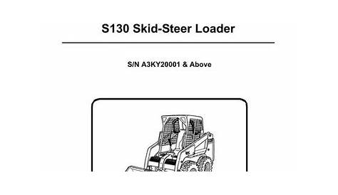 Bobcat S130 Skid-Steer Loader Service Manual - 6987032 (11-10) | Skid