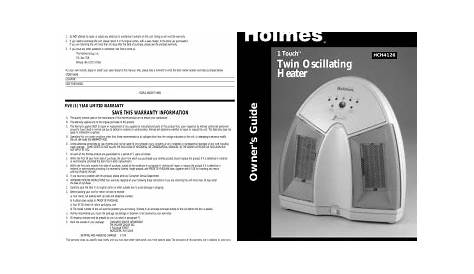 Holmes HCH41261 Fan User manual | Manualzz