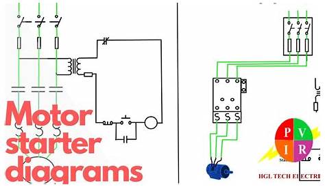 automatic motor starter circuit diagram