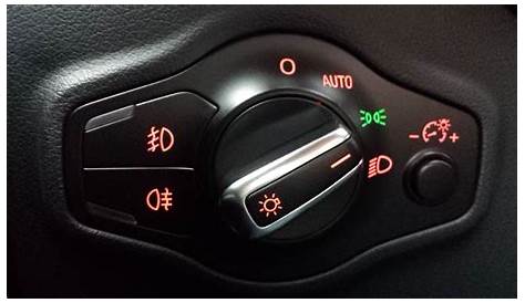 parking light switch in car