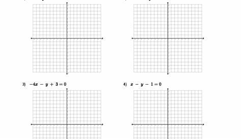 graphing lines in standard form worksheets