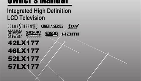 Toshiba LCD TV 52LX177 Owners Manual | Hdmi | Video