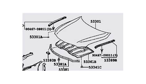 Discover 93+ about toyota camry body parts diagram super cool - in