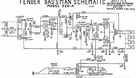 fender bassman 6g6b schematic