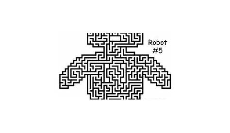 grade 3 robot maze worksheet