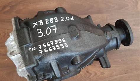 BMW X3 E83 Manual 3.07 Rear Differential Diff 7567995 for sale online | eBay