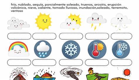 spanish weather worksheets