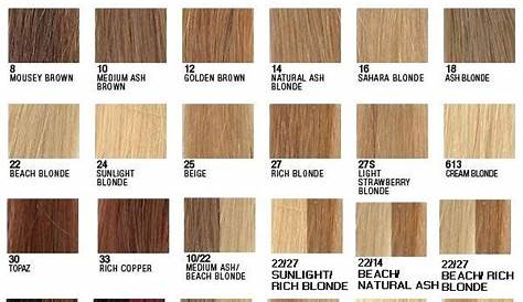 honey blonde hair color chart