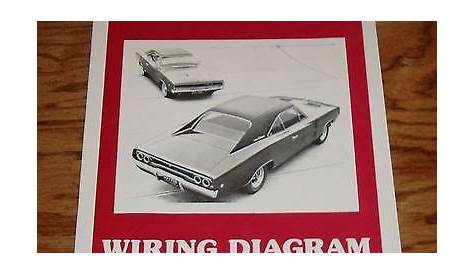 1968 Dodge Charger Wiring Diagram Manual 68 RT | eBay