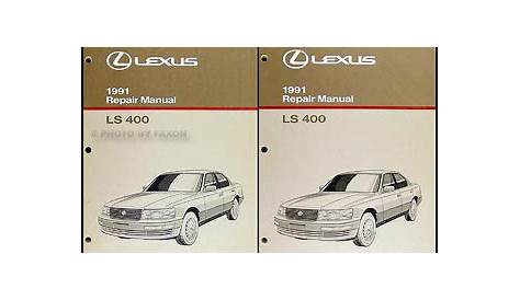 1991 Lexus LS 400 Repair Manual Original 2 Volume Set