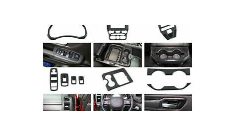 Interior Accessories Whole Kit Cover Trim 18pcs For Dodge Ram 1500 2019