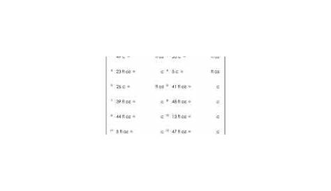 10 Best Images of Customary And Metric Measurements Worksheets - Pint