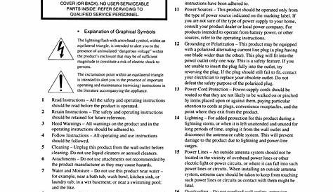 Important safety instructions | Yamaha RX-V663 User Manual | Page 2 / 151