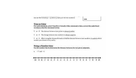 Adding Rational Numbers On A Number Line Worksheet - Alma Rainer's