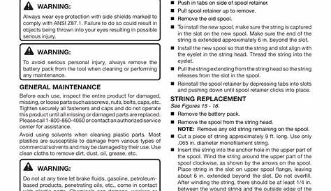 Maintenance | Ryobi P2005 User Manual | Page 11 / 34 | Original mode