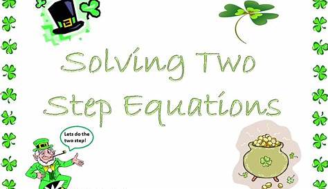 solving two-step equations worksheets answer key 7th grade