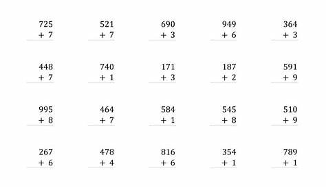 Adding Three-Digit and One-Digit Numbers (SI)