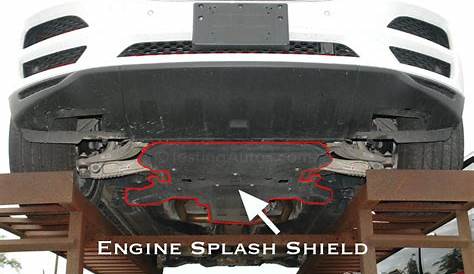 front engine splash shield for dodge charger