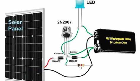 garden solar lights circuit